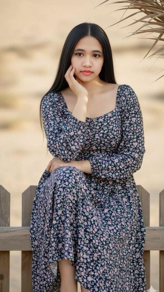 Beach Fence Portrait — free photo effect online | MyPicEffects